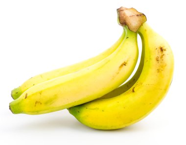 Beyaz arkaplanda muz