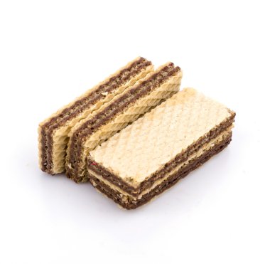 Wafer on white background
