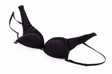 giyimi izole beyaz zemin üzerine siyah