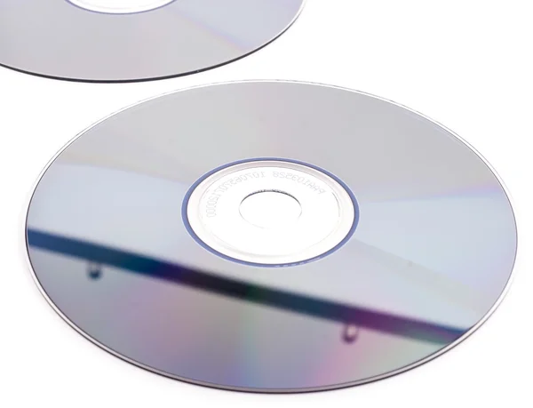 Cd-rom auf weißem Hintergrund — Stockfoto