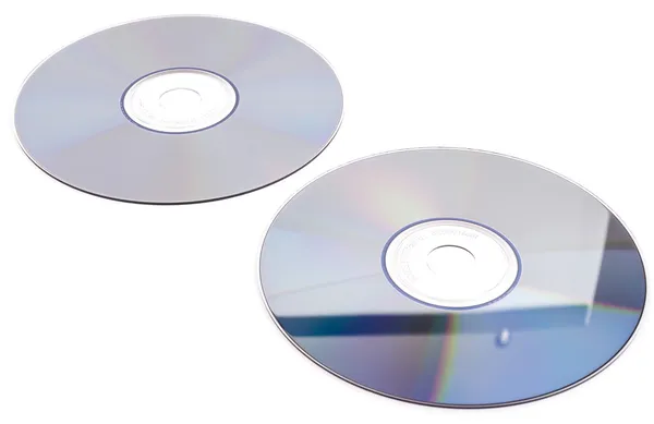 CD-ROM på vit bakgrund — Stockfoto