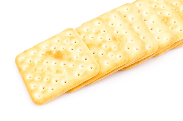 Cracker su sfondo bianco — Foto Stock