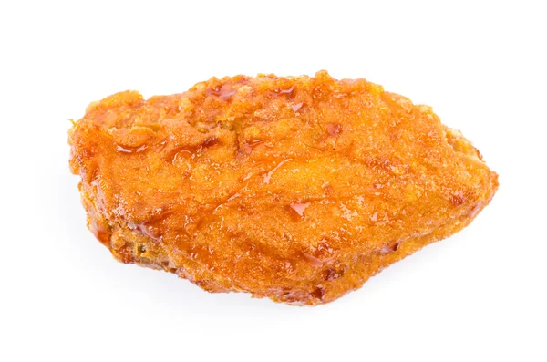 Pollo frito sobre fondo blanco —  Fotos de Stock
