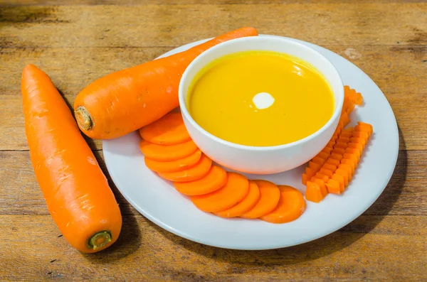 Sopa de zanahoria — Foto de Stock