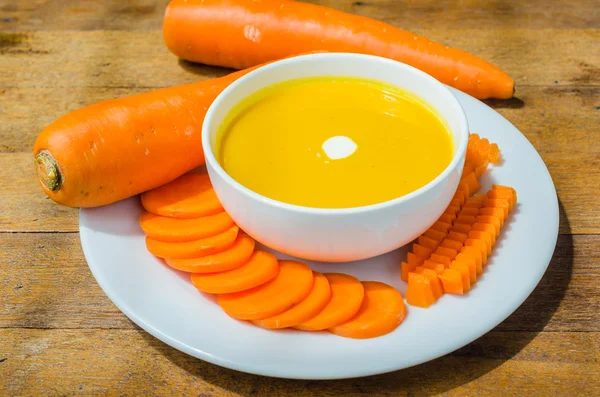 Sopa de cenoura — Fotografia de Stock