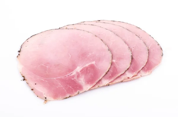 Ham with black pepper — Stock Photo, Image