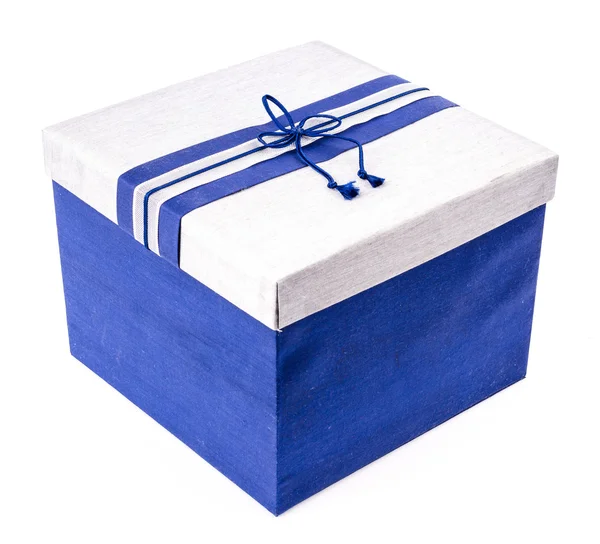 Caja de regalo azul — Foto de Stock