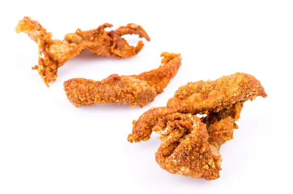 Fried chicken skin — Stock Photo, Image