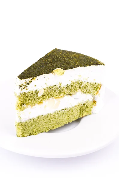 Green tea cake — Stock Photo, Image