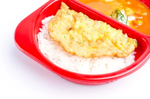 Red curry rice — Stock Photo, Image