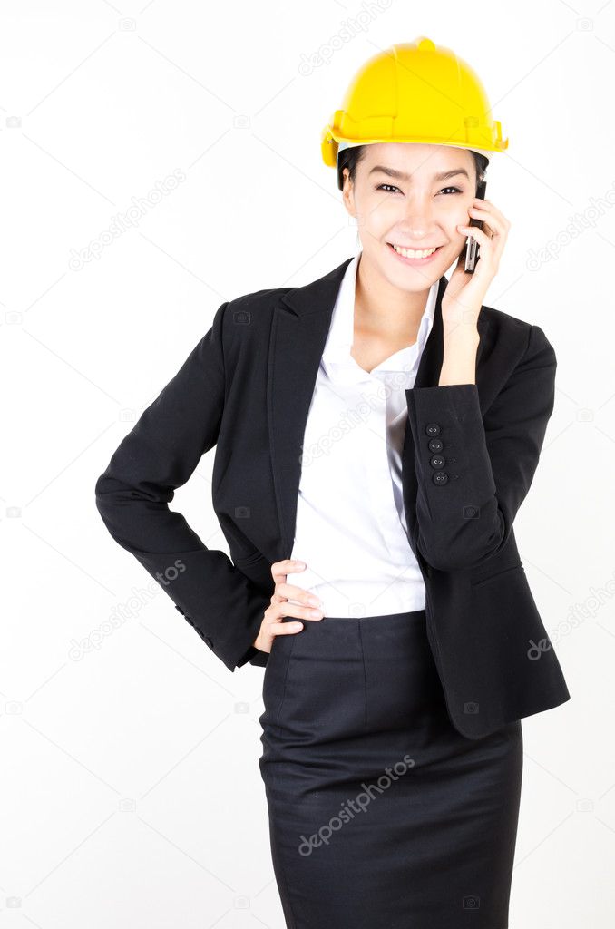 Young engineer asian woman