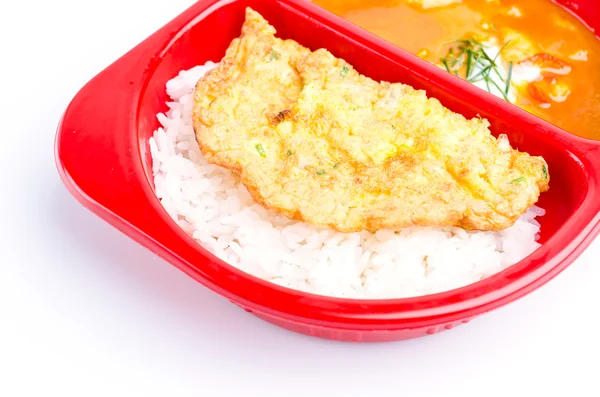 Ryż czerwony curry — Zdjęcie stockowe