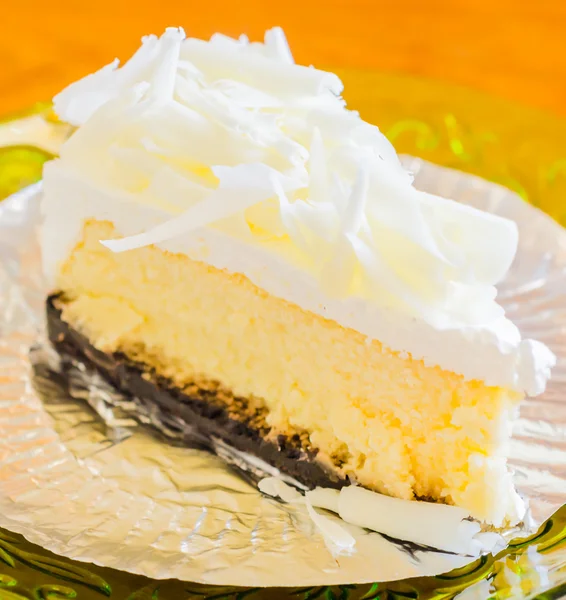 White cheese cake — Stock Photo, Image