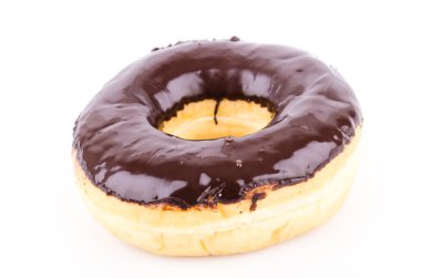 beyaz arkaplanda donut
