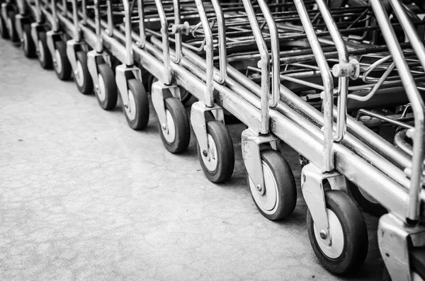 Carrito de compras rueda — Foto de Stock