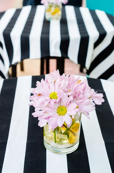 Fake flowers in vase — Stock Photo, Image