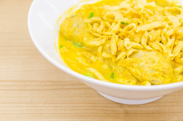 Thai Nudel Curry Suppe — Stockfoto
