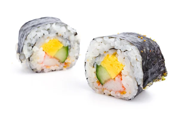 Sushi op witte achtergrond — Stockfoto