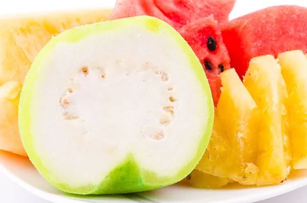 Guava on white background — Stock Photo, Image