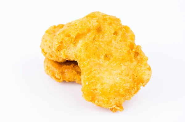 Nuggets on white background — Stock Photo, Image