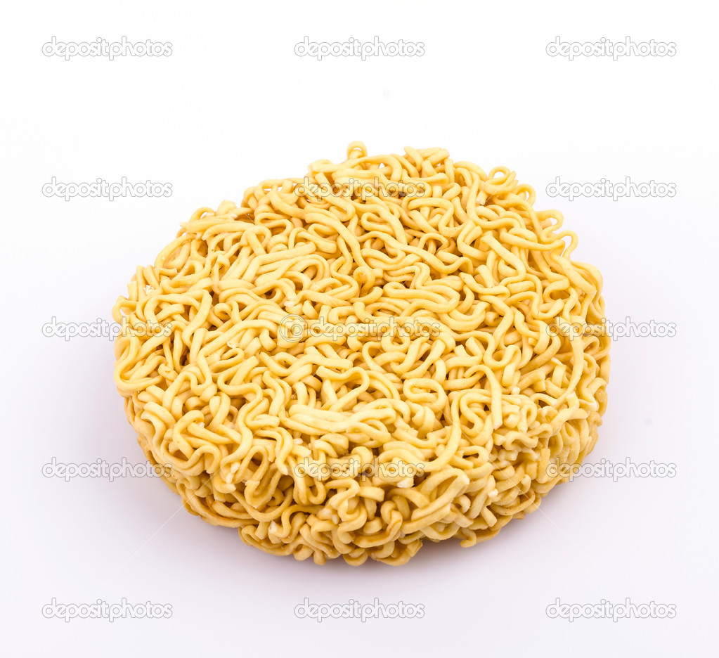 Pasta on white background