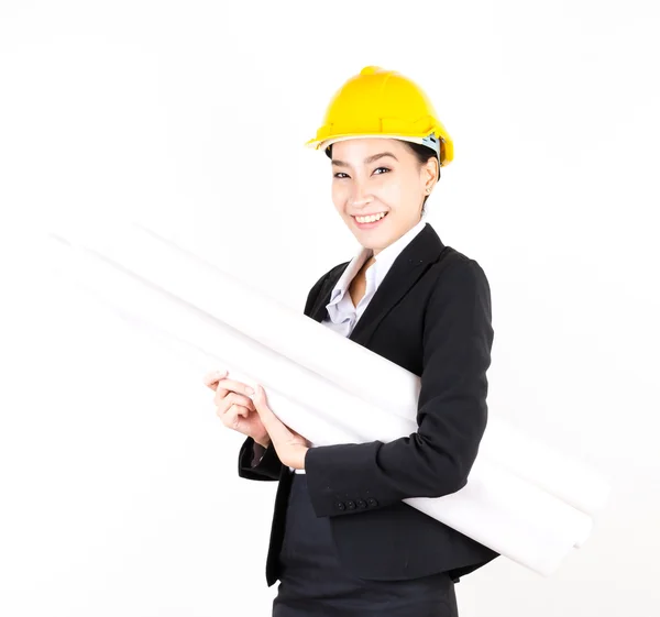 Young engineer asian woman — Stock Photo, Image