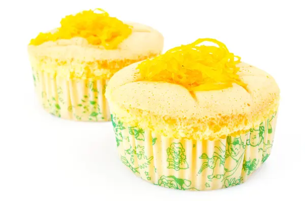 Cupcake guld ägg äggulor tråd — Stockfoto