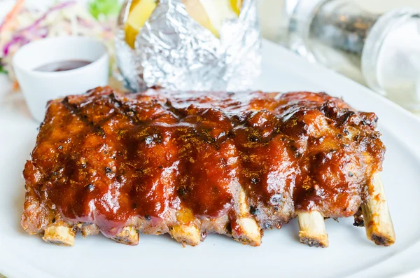 Parrilla de cerdo spareribs — Foto de Stock