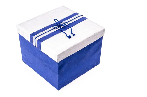 Caja de regalo azul — Foto de Stock