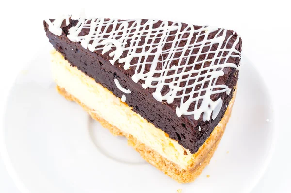 Pastel de queso Brownie — Foto de Stock