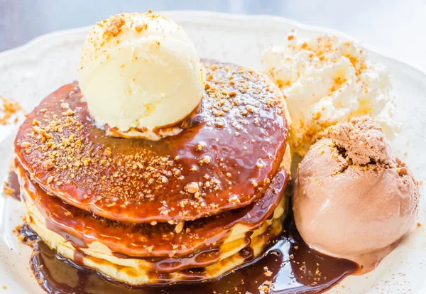 Pancake icecream — Foto Stock