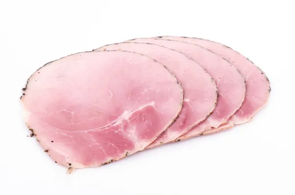 Ham met zwarte peper — Stockfoto
