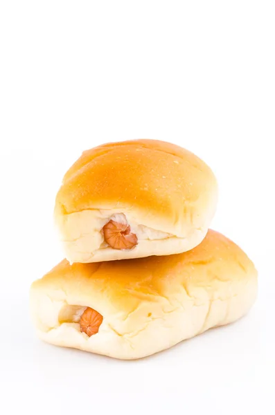 香肠面包 — 图库照片