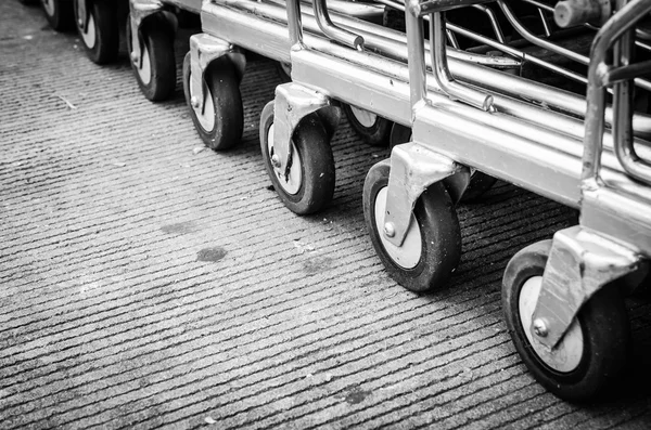 Carrito de compras rueda — Foto de Stock