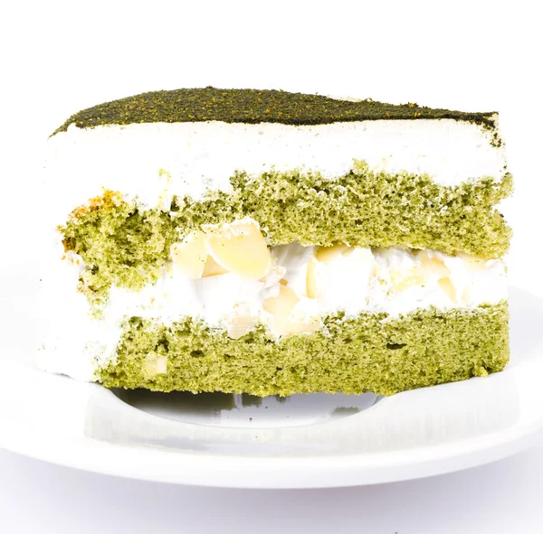 Green tea cake — Stock Photo, Image