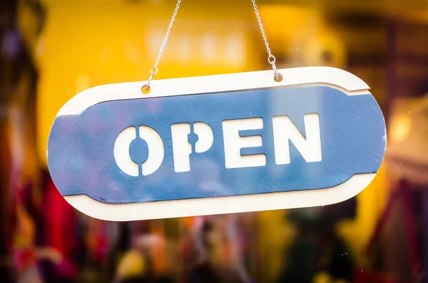 Open sign — Stock Photo, Image