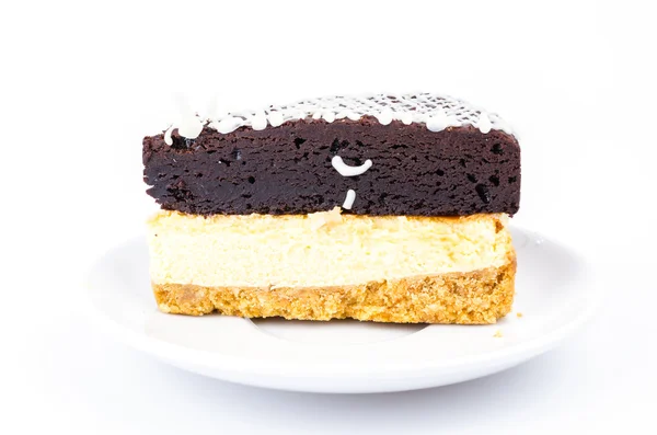 Pastel de queso Brownie —  Fotos de Stock
