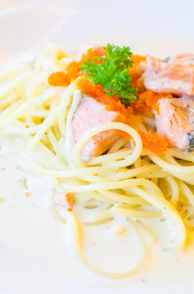 Pasta di salmone — Foto Stock