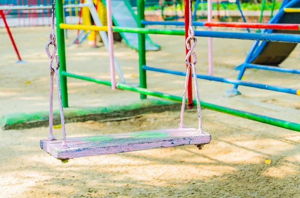 Детская площадка Swing — стоковое фото