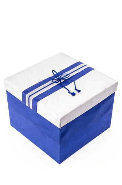 Caja de regalo azul — Foto de Stock