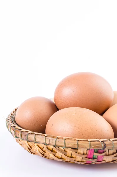 Izole beyaz zemin üzerine yumurta — Stok fotoğraf