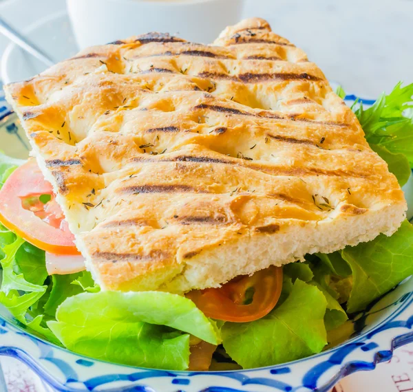 Presunto de sanduíche e queijo — Fotografia de Stock