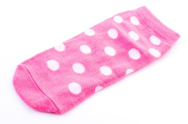 pembe polka çorap