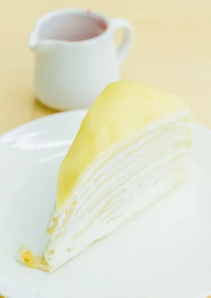 Tarta de crepe de fresa — Foto de Stock