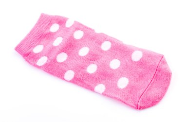 pembe polka çorap