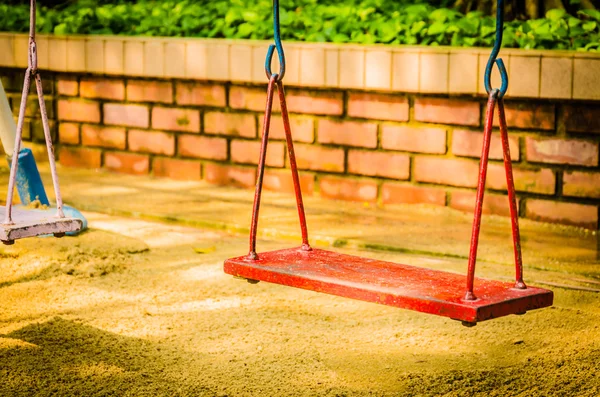 Playground swing — Stock Photo, Image