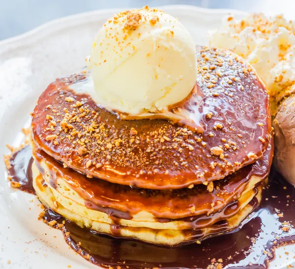 Pancake icecream — Foto Stock