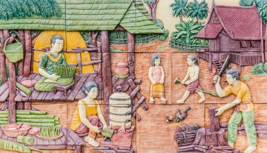 wat pho duvarda mimarisi