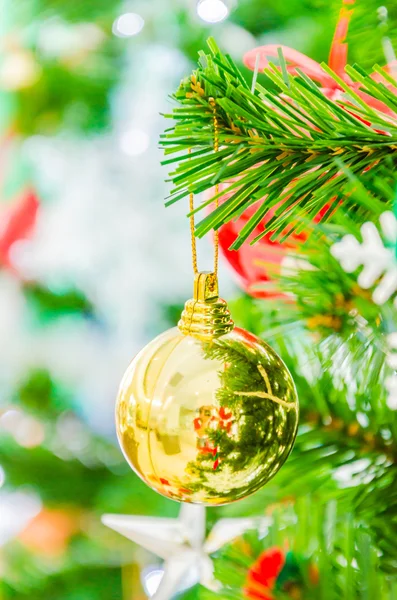 Decorated christmas tree — Stock Photo, Image