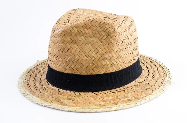 Straw hat on isolated white background — Stock Photo, Image